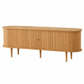 TV-Schrank aus Eichenholz Natur 180cm